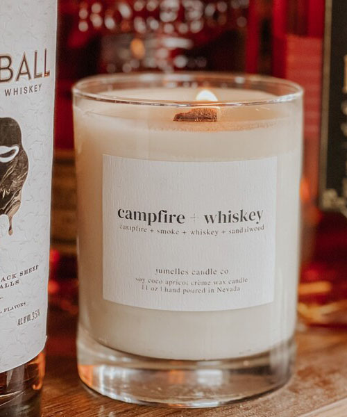 whiskey candle glass vaso de vela de whisky