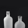 Acabado de corcho con tornillo, glaseado, botellas de vidrio para bebidas espirituosas redondas