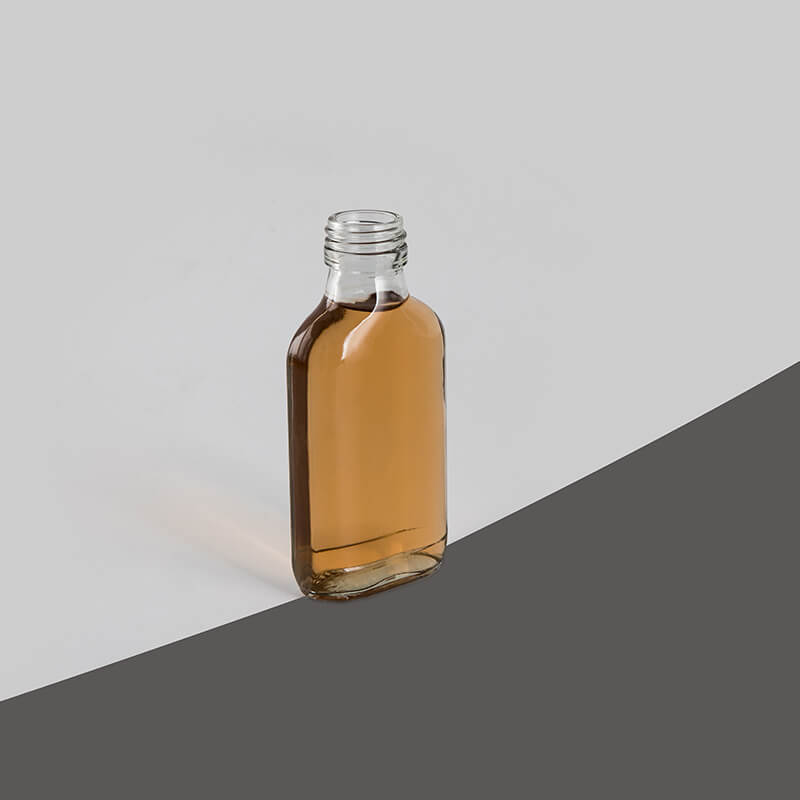 mini botella de matraz plano