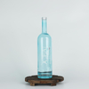Botella de vodka de vidrio Arizona delgada y redonda esmerilada