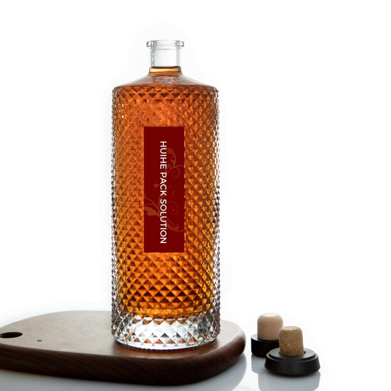 botella de vidrio de licor personalizada
