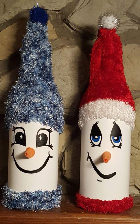 botella de esp&iacute;ritu de mu&ntilde;eco de nieve