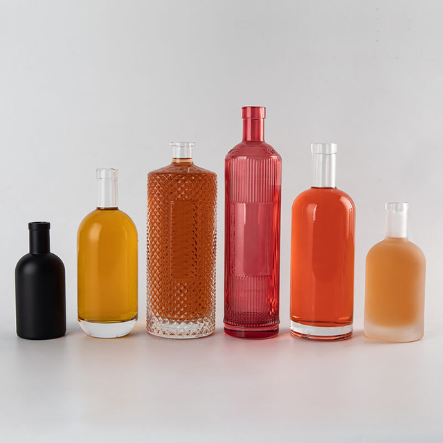 Botellas de vidrio escocés de whisky bourbon vacío de bourbon al por mayor a la venta