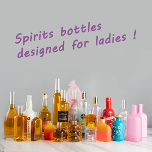 Licores personalizados para mujeres beben botellas de vidrio al por mayor