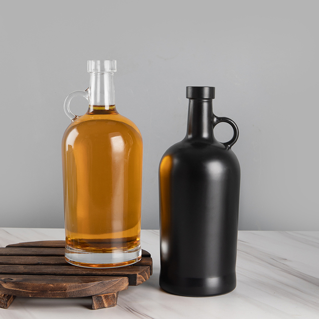 Bottillas de vidrio de alcohol a medida blanca blanca transparente 75cl