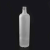 Acabado de corcho con tornillo, glaseado, botellas de vidrio para bebidas espirituosas redondas