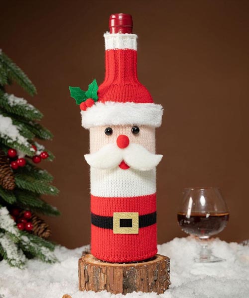 decoraci&oacute;n de botella de esp&iacute;ritu de santa