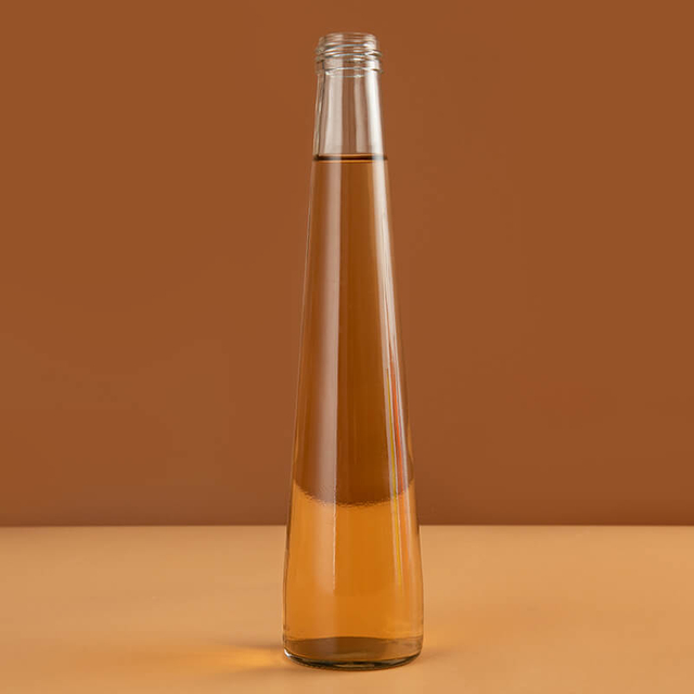 Botella de cristal de cóctel en forma de cono de 250 ml y 330 ml