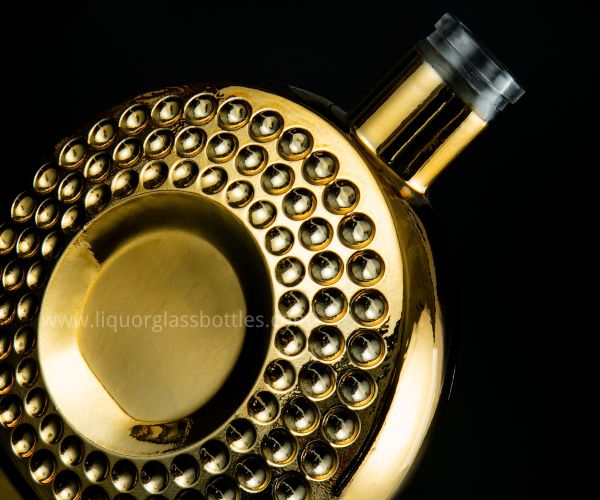 botella de vidrio de brandy