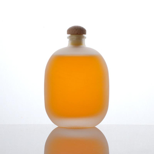 Botellas de vidrio con sabor a fruta redondas de 250 ml y 500 ml