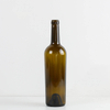 Botella de vino de cristal cónica de Burdeos de 750 ml