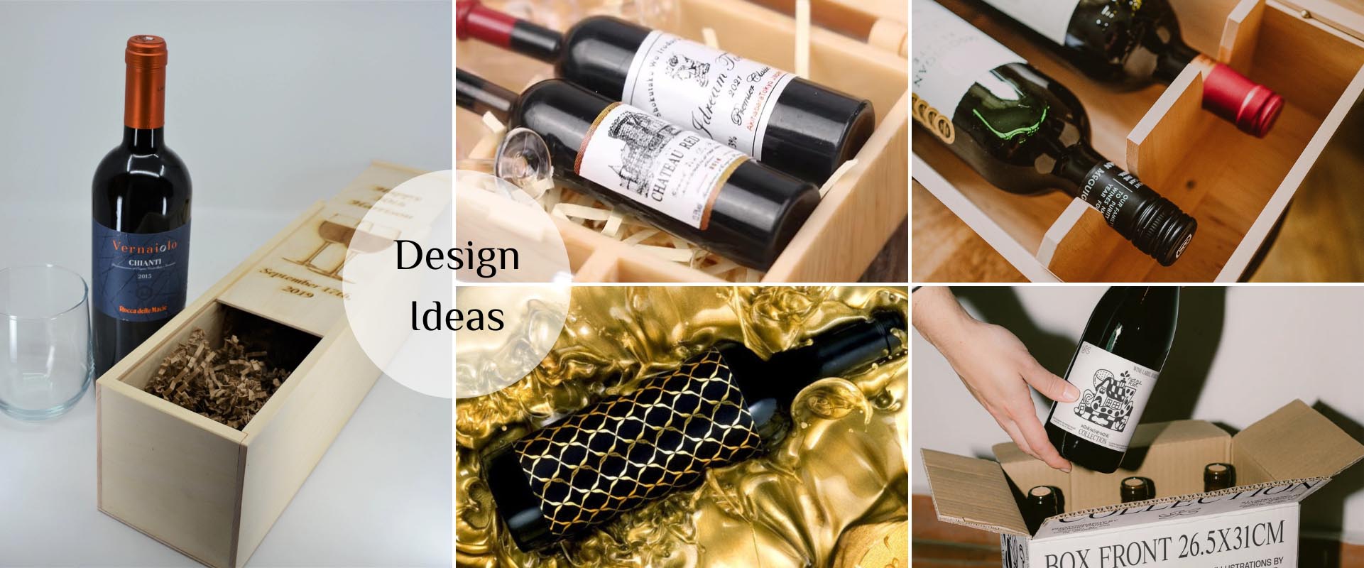 dise&ntilde;o de botella de vino