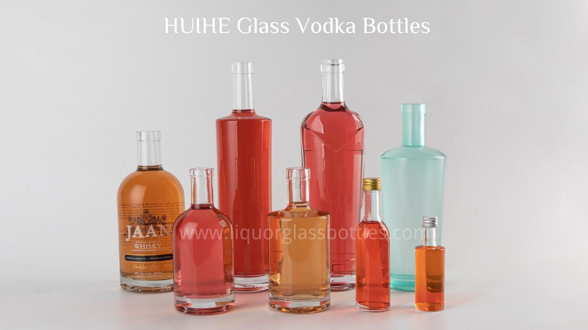 Botellas de vodka de vidrio huihe