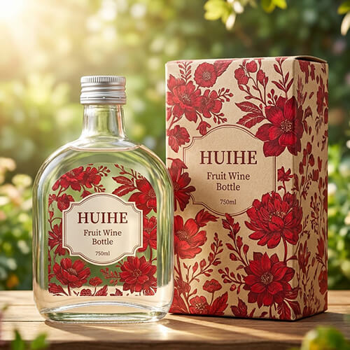 botella de copa de vino de frutos rojos