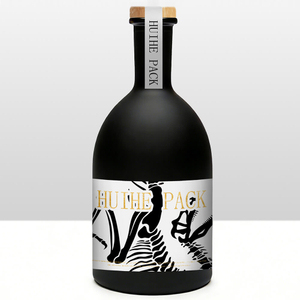 Botella Bot&aacute;nica de Vidrio 70cl 75cl para Vodka Ron Gin Tequila Whisky con Acabado Carnette