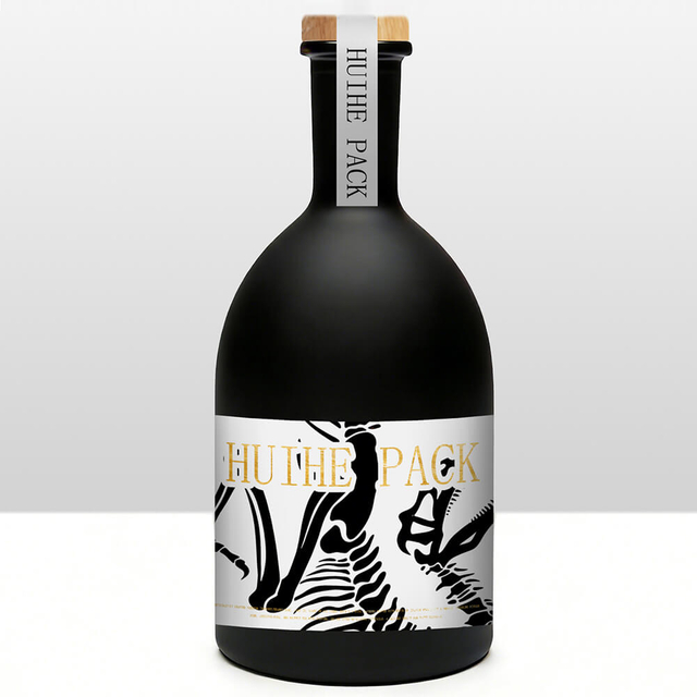 Botella Bot&aacute;nica de Vidrio 70cl 75cl para Vodka Ron Gin Tequila Whisky con Acabado Carnette