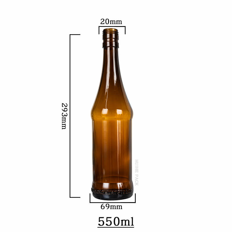 550 Botella de cerveza &aacute;mbar de cuello largo-1