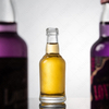 Botellas transparentes de licor en miniatura de Tennessee para whisky, ron y tequila