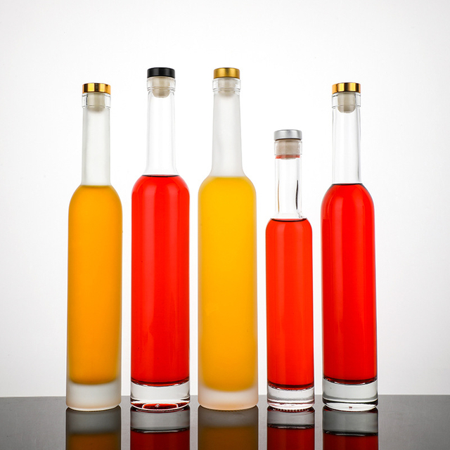 200 ml 375 ml 500 ml pequeñas botellas de vidrio Eiswein Icewine con tapón