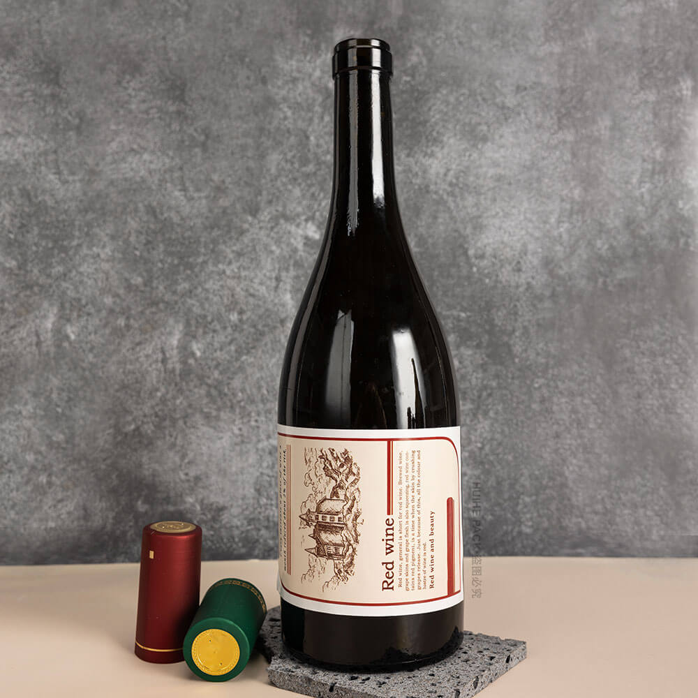 botella de copa de vino