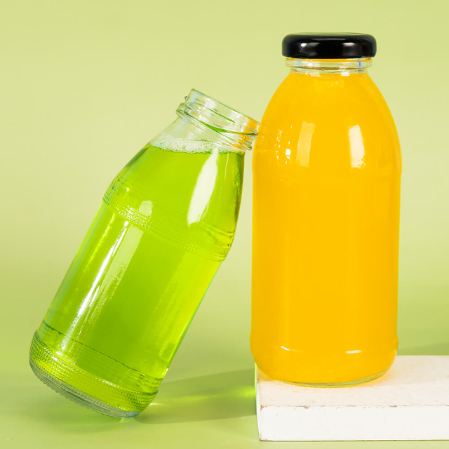 La limonada del cierre 8oz 16oz de la torsi&oacute;n bebe la botella de cristal