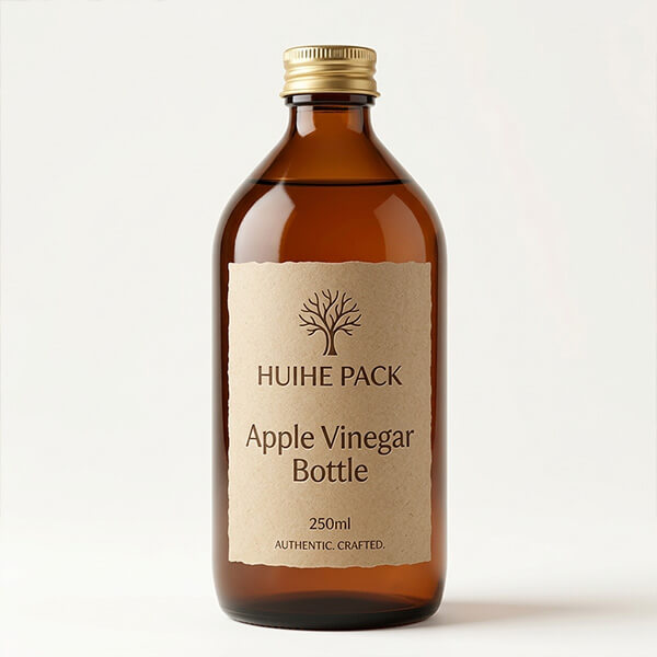 Botella de vinagre &aacute;mbar