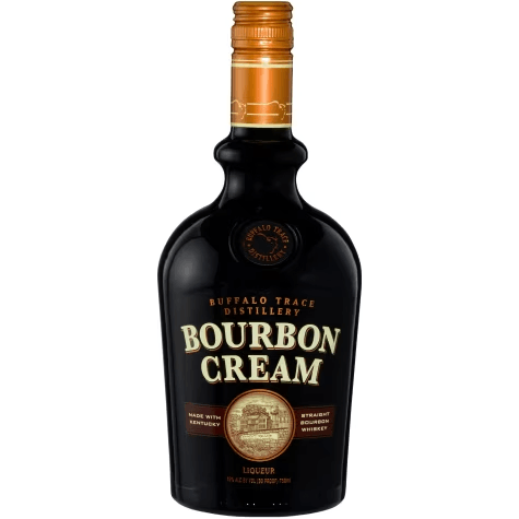 Botella de crema Buffalo Trace Bourbon de 750 ml