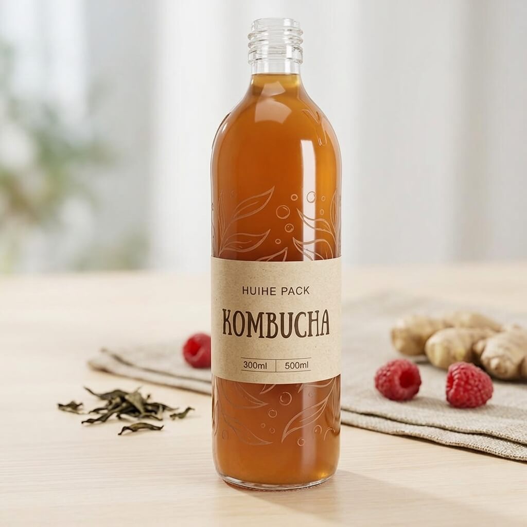 botella de vidrio kombucha a granel