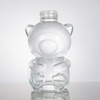 Forma de oso Botella de licor de vidrio transparente 500 ml de botella de hidromiel
