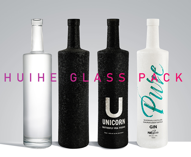 Botella de vodka y ginebra Ice-Crackle personalizada (750 ml)