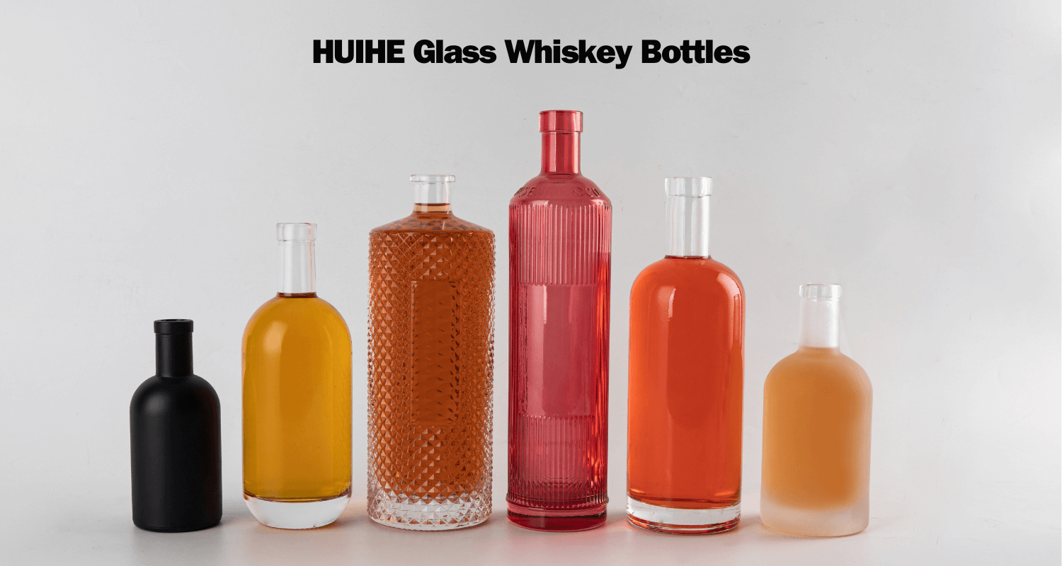 Botellas de whisky de vidrio HUIHE
