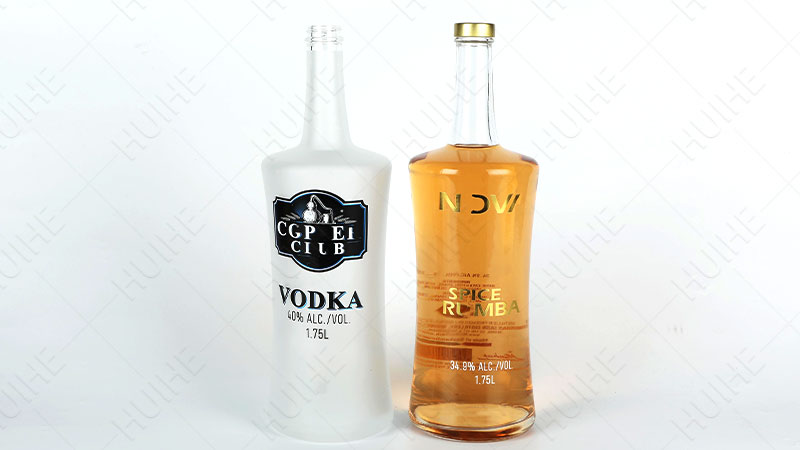 Botella de licor redonda cl&aacute;sica - Botella de licor de cintura de 1,5 l