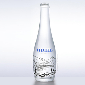 Botellas de agua de vidrio personalizadas de 330 ml con logotipos de marcas al por mayor