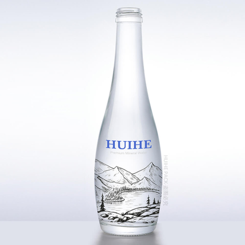 Botellas de agua de vidrio personalizadas de 330 ml con logotipos de marcas al por mayor