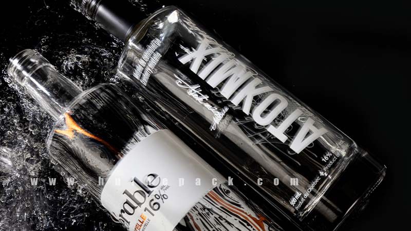 Botellas de whisky redondas o cuadradas - serigraf&iacute;a