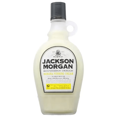 Botella de crema sure&ntilde;a de pud&iacute;n de pl&aacute;tano Jackson Morgan de 750 ml