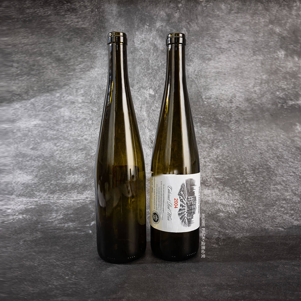 botella de vino de vidrio a granel