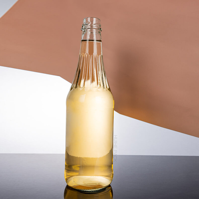 Fabricante chino de botella de bebida de jugo de vidrio de 550 ml