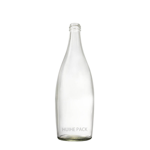 Botella de agua de vidrio transparente Flint de 780 ml personalizada