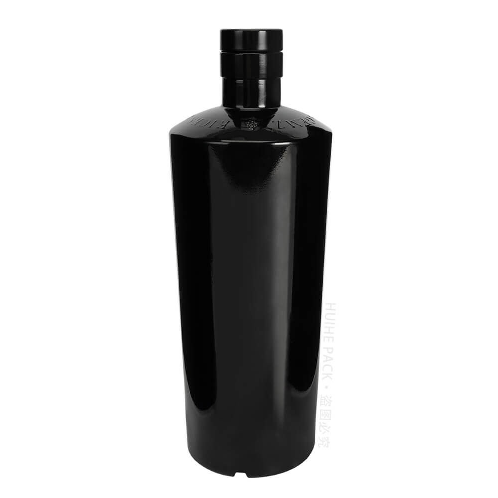 botella de vodka negro