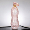 Botella de whisky de vidrio transparente irregular de 750 ml con corcho personalizado