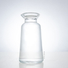 Botella de licor de vidrio cónico con cuello ancho
