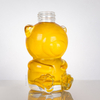 Forma de oso Botella de licor de vidrio transparente 500 ml de botella de hidromiel