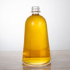 Botella de licor de vidrio de 500 ml de forma de campana con curvas suaves