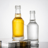 Botellas de whisky peque&ntilde;as de vidrio transparente de alta gama a granel de 50 ml
