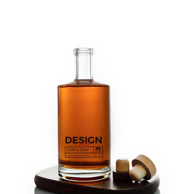 Botella de licor de vidrio Super Flersey de 750 ml