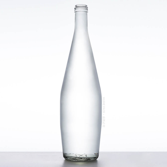 Las botellas de agua de vidrio más elegantes de 750 ml con tapa de rosca