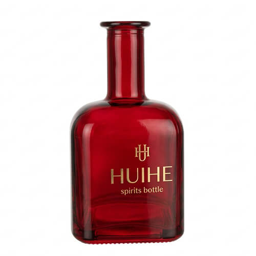 botella de tequila rojo mate