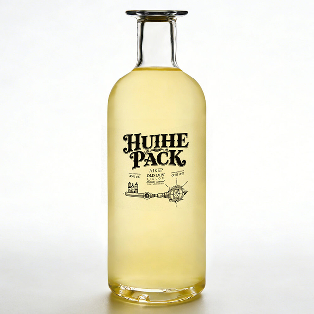 50cl 70cl 75cl Botella de vidrio Oslo Apothek con cuello carnette