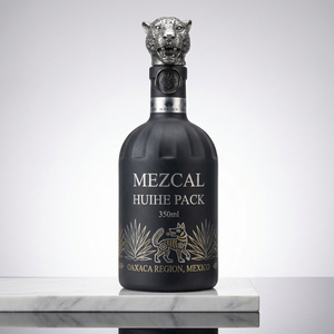 Botella de licor de vidrio transparente de 350 ml de cilindro de hombro